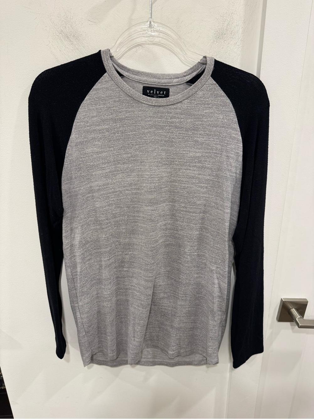 Velvet Gray Crewneck Knit Top